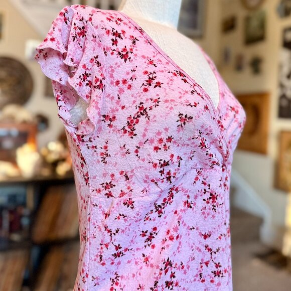 Vintage 90s / 2000s y2k b.i.y.a.y.c.d.a. Floral Baby Doll Top - Picture 6 of 10